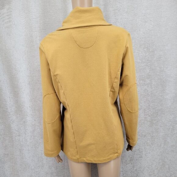 Neon Buddha Cotton Cardigan Blazer Stylish Mustard Women's Jacket - Picture 6 of 10